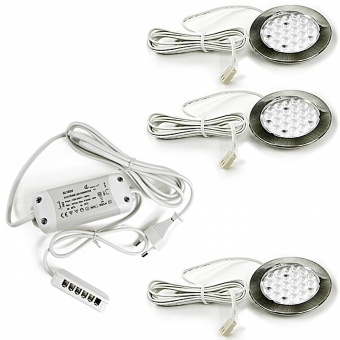 METRIS LEDs 3er-Set mit Konverter 