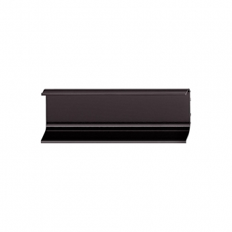 Aluminium-Griffmulde II schwarz L 2500 mm Alu-Griffmulde schwarz U-Profil 2500 mm