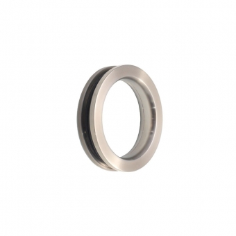 Glastür Muschelgriff, Edelstahl matt, Ø 80 mm oder 60 mm 