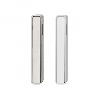 Muschelgriff Zinkdruckguss, 160 x 25 mm, aluminium-/ oder edelstahlfarben 