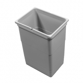 Abfallbehälter 26 Liter, H 450 mm hellgrau 