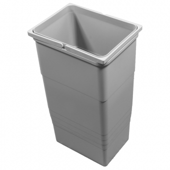 Abfallbehälter 32 Liter, H 560 mm hellgrau 