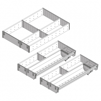 Kombi-Set, KB 1000 mm - L 424 mm Orga Set Fach 2 x B 200 / L 424 + 1 x B 291 / L 424 mm