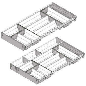 Besteckeinsatz, KB 900 mm - L 624 mm Orga Set Besteck 1 x B 280 / L 624 + 1 x B 377 / L 624 mm