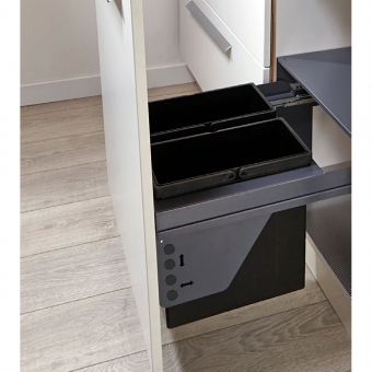 Pullboy Soft Comfort für KB 450 mm inkl. Deckelauszugsystem Wesco PB Soft Comf. 2 - mit Einzug + Dämpfung 45er, 22 L
