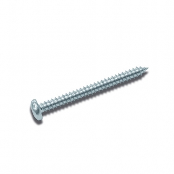 Rundkopfschraube verzinkt Pozidriv Ø 4,8 mm / L 50 mm Pan-Head Stahlschraube verz. - 4,8/50