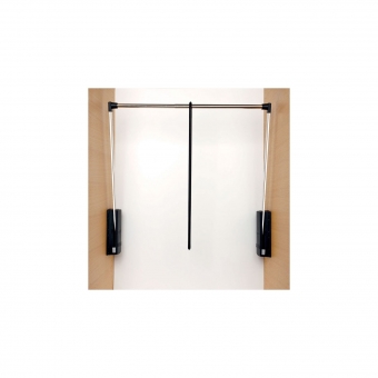Garderobenlift Tragkraft 10 kg - B 600-1000 mm 600-1000 mm | schwarz-nickel