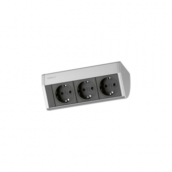 Evoline Dock Cuisine 3 Steckdosen Edelstahl 3-fach Evoline Dock S edelst.