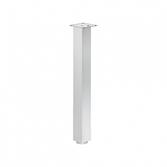 Tischbein, Alu - Edelstahloptik - 100x100 - H 870 mm 870 mm | Edelstahl-Optik