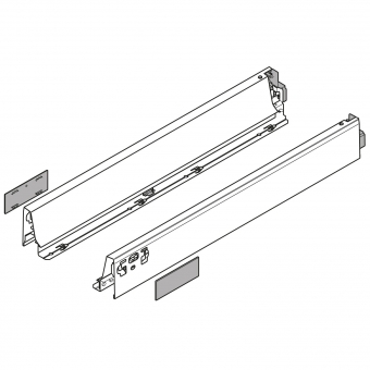 Tandembox antaro Zarge N (68 mm) NL 400-550 mm, grau 