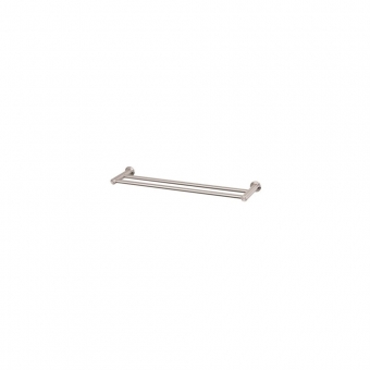 Edelstahl Handtuchhalter Set, 2-fach - BA 300-1200 mm - für Rohr Ø 14 mm 