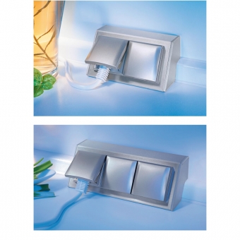 Thebo ST 3900 B Steckdose mit Klappdeckel Edelstahl 