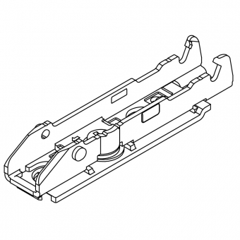 Montageplatte Tiomos, 2 mm Distanz 1D-Linear-MPL, H 2 Schraub. - HV +/-2