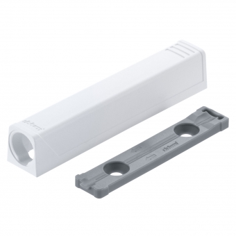 TIP-ON 956A1201 Adapterplatte gerade 20/32 mm, weiß Adapterpl. Tip On Tür lang - SW