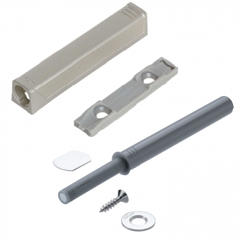 TIP ON für Türen mit Adapterplatte Nickel, lang 