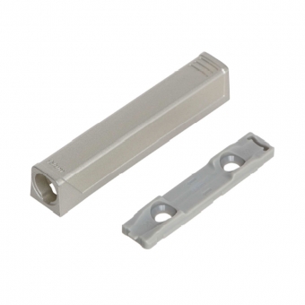 TIP-ON 956A1201 Adapterplatte gerade 20/32 mm, nickel Adapterpl. Tip On Tür lang - NI-L