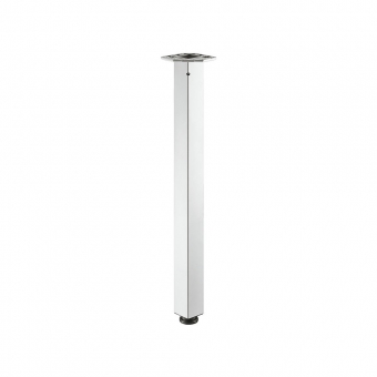 Tischbeine, Stahl weißaluminium - Querschnitt 60 x 60 mm - H 710 mm weißaluminium RAL 9006