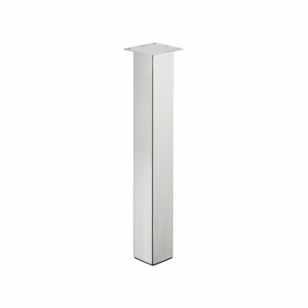 Tischbeine, Edelstahl - quadratisch mit Platte - H 720 mm 720 mm | Eckmontage