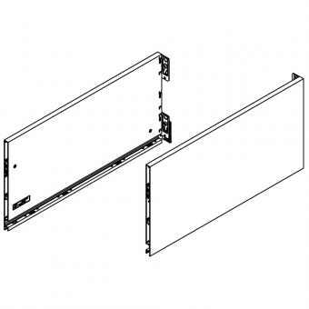 Vionaro Zargen Höhe 249 mm - NL 450 mm, snow white Vion. Stahlzarge H249 Set 450 mm, weiß