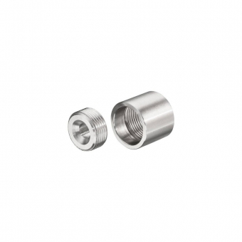 Edelstahl-Wandlager, - Rohr Ø 10 o. 14 mm - Hülse Ø 18 x 15 mm 