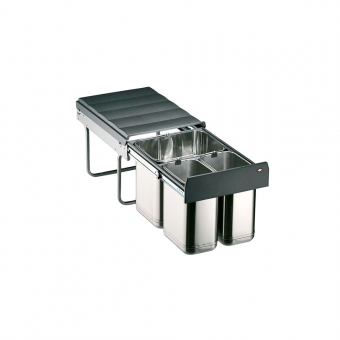 Edelstahl-Trio, Inhalt 32 L - KB 400 mm 