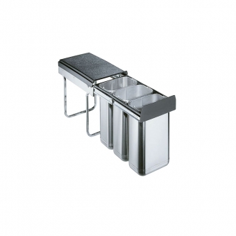 Edelstahl-Trio, Inhalt 30 L - KB 300 mm 