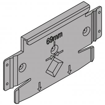 Z10C5005 Montageplatte Servo-Drive flex 