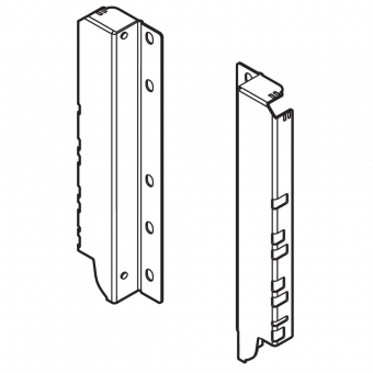 Z30D000SL Rückwandhalter D seidenweiss RW-Halter Holz - H 183 mm SW