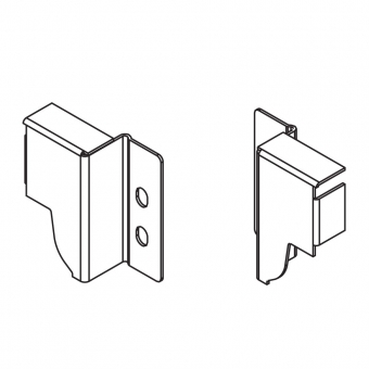 Z30N000S.04 Rückwandhalter N seidenweiss RW-Halter Holz - H 53 mm SW