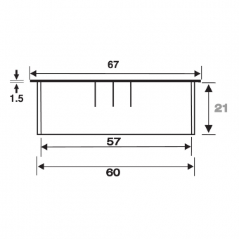 Kabeldurchlass ø 60mm - chrom poliert Kabelauslass 60 mm chrom poliert
