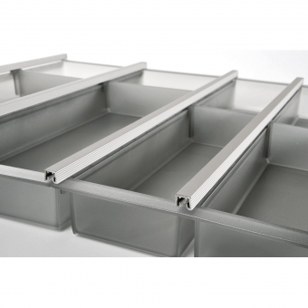 cuisio-Abschlusswand, 473 mm - in 3 Farben Abschlusswand in graphit-transluzent, T 473 mm