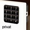 Codeschloss 10TEN private Version, schwarz Ten10 Tastaturschloss schw. / privat
