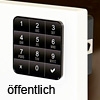 Codeschloss 10TEN Public Version, schwarz Ten10 Tastaturschloss schw. / öffentlich
