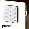 Codeschloss 10TEN private Version, weiß Ten10 Tastaturschloss w. / privat