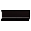 Aluminium-Griffmulde II schwarz L 2500 mm Alu-Griffmulde schwarz U-Profil 2500 mm