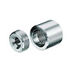Edelstahl-Wandlager, - Rohr Ø 10 o. 14 mm - Hülse Ø 18 x 15 mm
