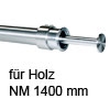 Edelstahl-Ausziehstange für Holz NM bis 1400 mm Edelstahl-Ausziehstange für Holz NM bis 1400 mm