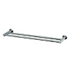 Edelstahl Handtuchhalter Set, 2-fach - BA 300-1200 mm - für Rohr Ø 14 mm