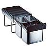 Edelstahl-Trio, Inhalt 32 L - KB 400 mm Edelstahl-Trio, Inhalt 32 L - KB 400 mm