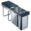 Edelstahl-Duo, Inhalt 30 L - KB 300 mm