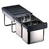 Edelstahl-Duo, Inhalt 32 L - KB 400 mm