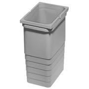 Abfallbehälter 6 Liter, H 275 mm hellgrau