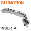 CLIP top Blumotion 155° Scharnier, Eckanschlag - mit Feder 71B7590 gerade, Inserta / gedämpft