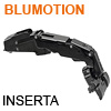 71B7690 CLIP top Blumotion 155° Scharnier, Mittelanschlag - mit Feder, onyxschwarz 71B7690 gekröpft, Inserta / gedämpft - ONS