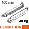 760H4500SU Blum MOVENTO Bodenvollauszug Blumotion SU, 40 kg - NL 450 mm