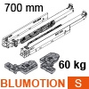 766H7000S Blum Movento Vollauszug Blumotion S, 60 kg - NL 700 mm