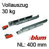 400 mm Blum Vollauszug 30 kg 560H4000C ohne Dämpfung 400 mm