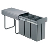 Wesco Einbaueimer Bio-Trio Vollauszug 757611-85 St