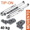 Movento Vollauszug 40 kg + Tip-On NL 250-600 mm