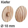 Abdeckkappe aus Echtholz, für Verbindungsgehäuse Minifix Kiefer - ø 18 mm, Minifix 15
